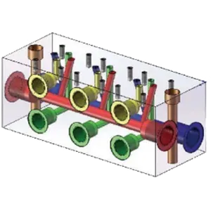NG6 Standard Flow Parallel Circuit Manifold